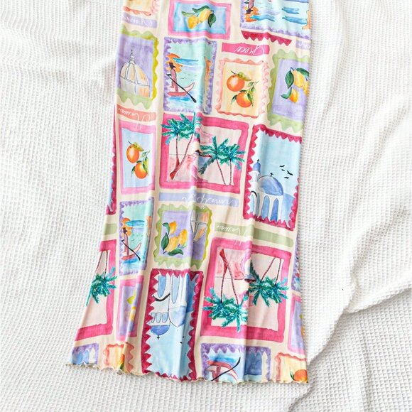 Multicolor Boho Women's Holiday Beach Casual Coconut Tree - Picture 2 of 6